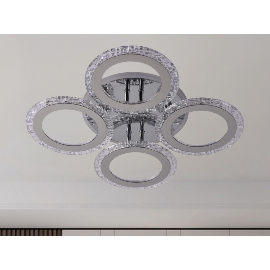 LED Ściemnialny żyrandol natynkowy LED/55W/230V 3000-6500K + pilot zdalnego sterowania