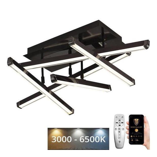 LED Ściemnialny żyrandol natynkowy LED/60W/230V 3000-6500K + pilot zdalnego sterowania