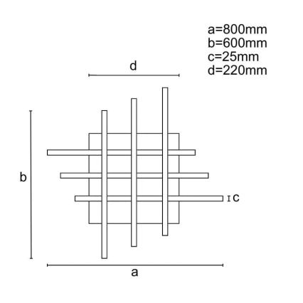 LED Ściemnialny żyrandol natynkowy LED/70W/230V 3000-6500K + pilot zdalnego sterowania