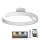 LED Ściemnialny żyrandol natynkowy LED/72W/230V 3000-6500K biały + zdalne sterowanie