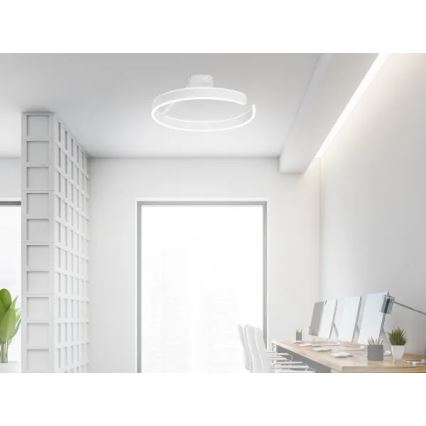 LED Ściemnialny żyrandol natynkowy LED/72W/230V 3000-6500K biały + zdalne sterowanie
