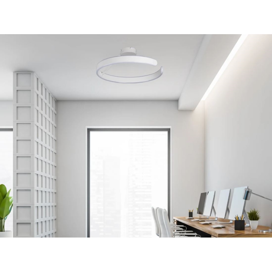 LED Ściemnialny żyrandol natynkowy LED/72W/230V 3000-6500K biały + zdalne sterowanie
