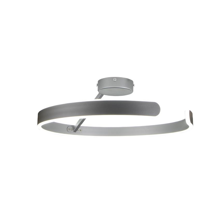 LED Ściemnialny żyrandol natynkowy LED/72W/230V 3000-6500K matowy chrom + zdalne sterowanie
