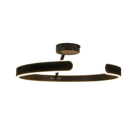 LED Ściemnialny żyrandol natynkowy LED/72W/230V 3000-6500K czarny + zdalne sterowanie