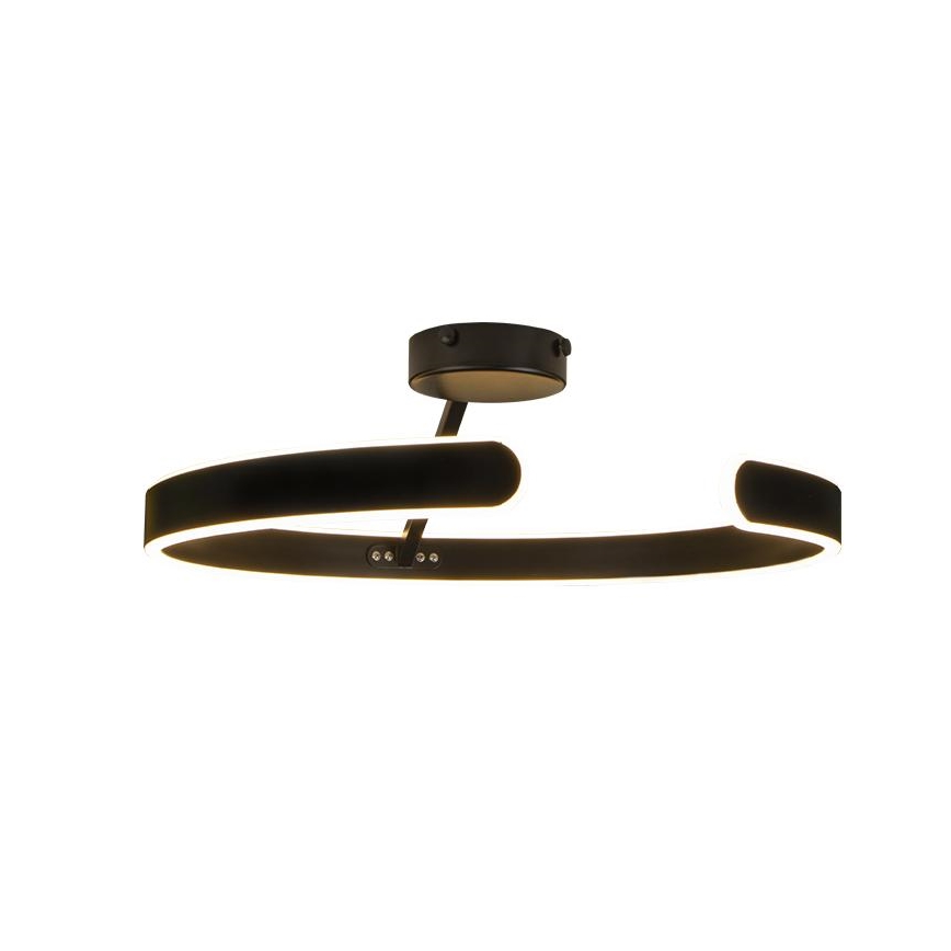 LED Ściemnialny żyrandol natynkowy LED/72W/230V 3000-6500K czarny + zdalne sterowanie