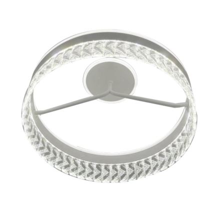 LED Ściemnialna kryształ Żyrandol natynkowy LED/75W/230V 3000-6500K biały + pilot zdalnego sterowania