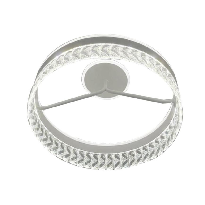 LED Ściemnialna kryształ Żyrandol natynkowy LED/75W/230V 3000-6500K biały + pilot zdalnego sterowania