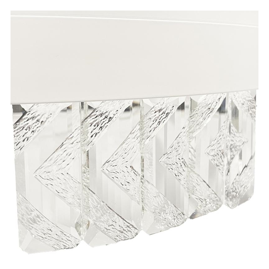LED Ściemnialna kryształ Żyrandol natynkowy LED/75W/230V 3000-6500K biały + pilot zdalnego sterowania