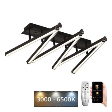 LED Ściemnialny żyrandol natynkowy LED/75W/230V 3000-6500K + pilot zdalnego sterowania