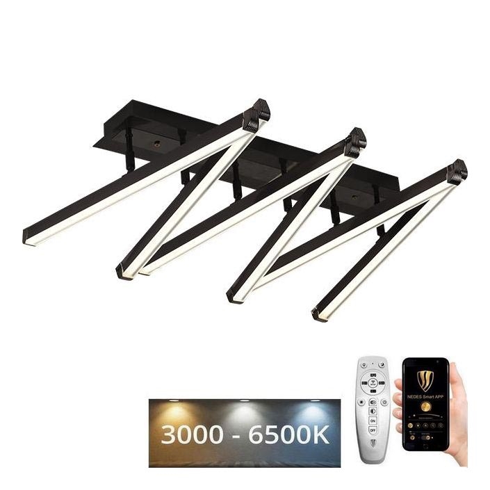 LED Ściemnialny żyrandol natynkowy LED/75W/230V 3000-6500K + pilot zdalnego sterowania