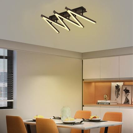 LED Ściemnialny żyrandol natynkowy LED/75W/230V 3000-6500K + pilot zdalnego sterowania