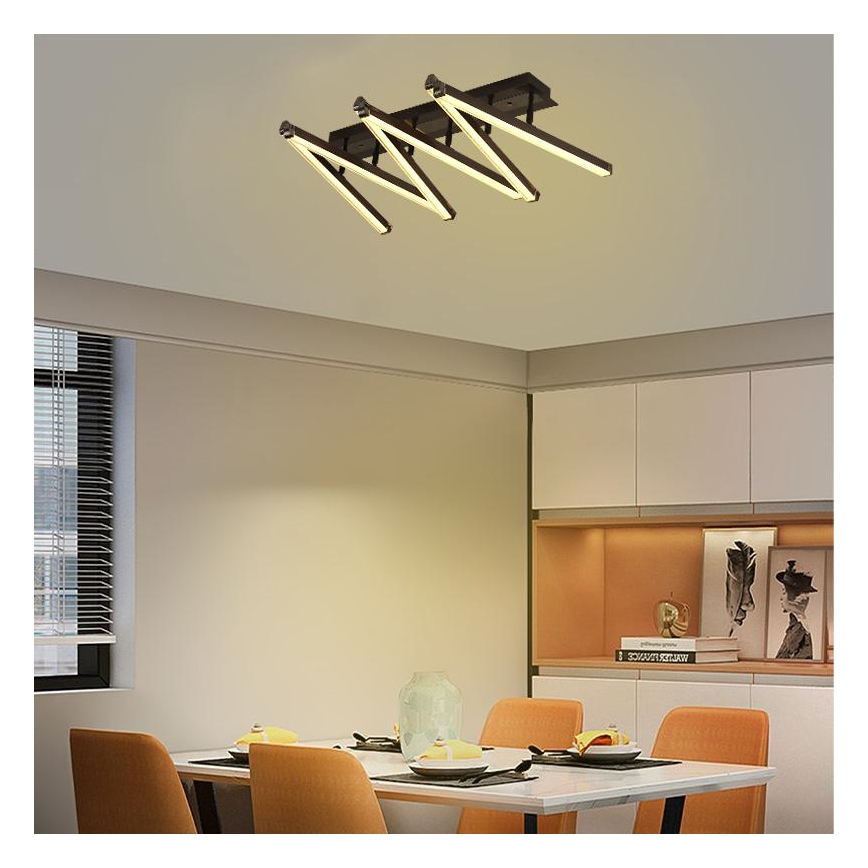 LED Ściemnialny żyrandol natynkowy LED/75W/230V 3000-6500K + pilot zdalnego sterowania