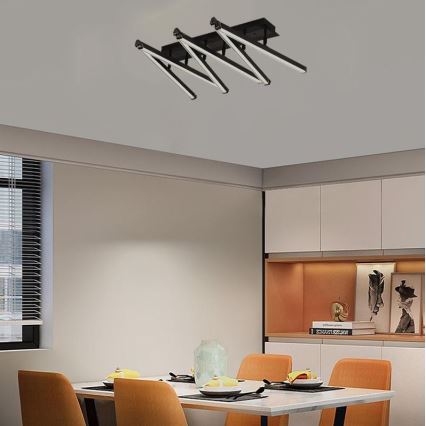 LED Ściemnialny żyrandol natynkowy LED/75W/230V 3000-6500K + pilot zdalnego sterowania