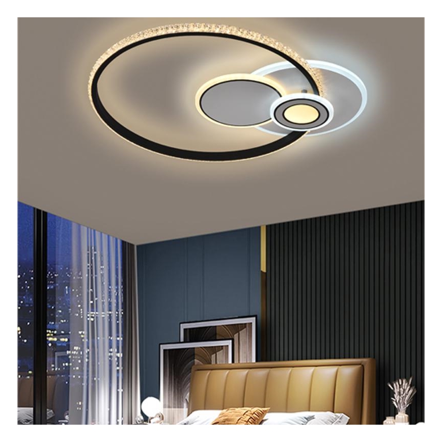 LED Ściemnialny żyrandol natynkowy LED/80W/230V 3000-6500K + pilot