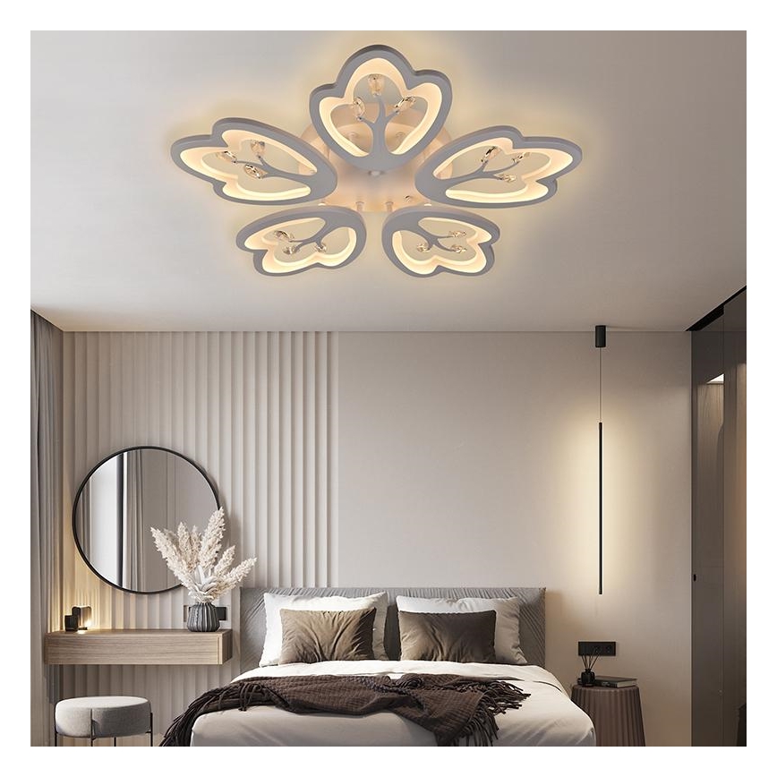 LED Ściemnialny żyrandol natynkowy LED/80W/230V 3000-6500K + pilot