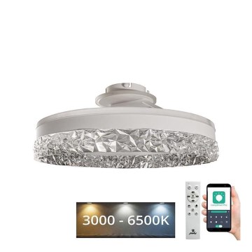 LED Ściemnialny żyrandol natynkowy LED/86W/230V 3000-6500K biały + pilot zdalnego sterowania