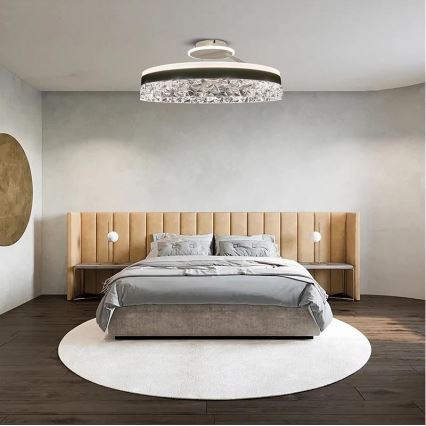 LED Ściemnialny żyrandol natynkowy LED/86W/230V 3000-6500K biały + pilot zdalnego sterowania