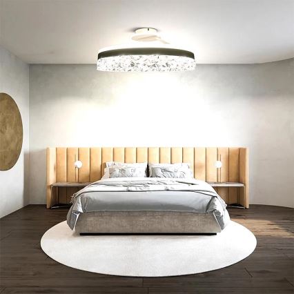 LED Ściemnialny żyrandol natynkowy LED/86W/230V 3000-6500K biały + pilot zdalnego sterowania
