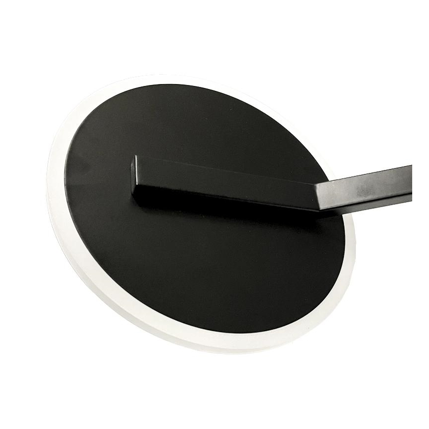 LED Ściemnialny żyrandol natynkowy LED/86W/230V 3000-6500K czarny + pilot zdalnego sterowania