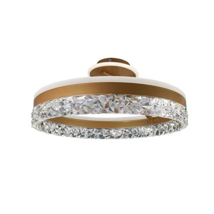 LED Ściemnialny żyrandol natynkowy LED/86W/230V 3000-6500K złoty + pilot zdalnego sterowania