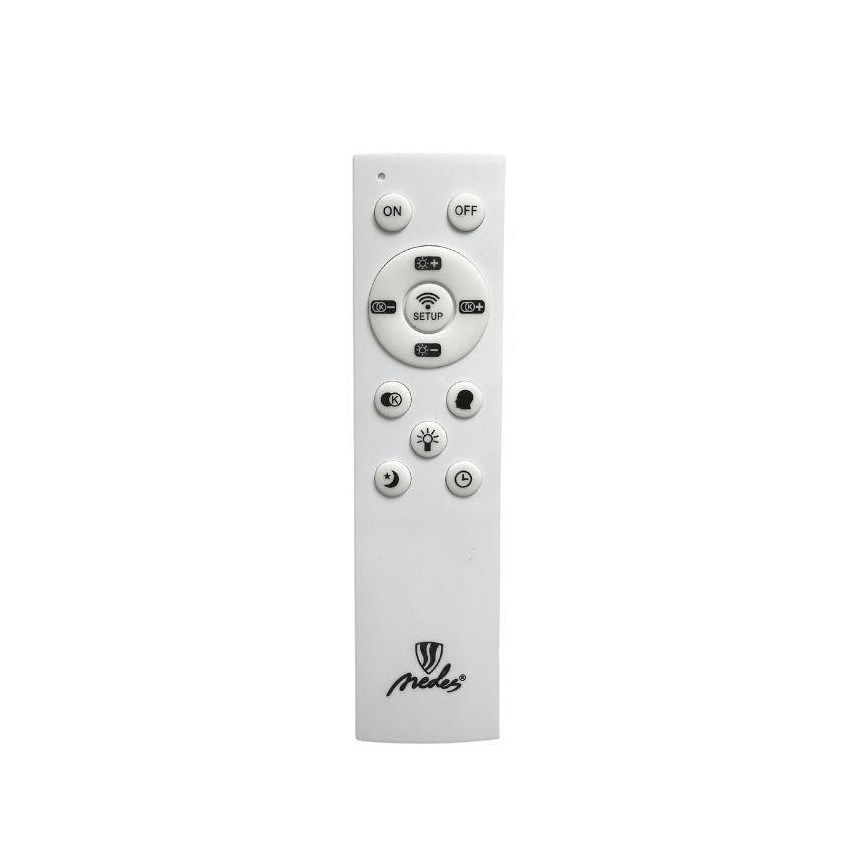 LED Ściemnialny żyrandol natynkowy LED/86W/230V 3000-6500K złoty + pilot zdalnego sterowania