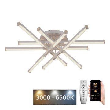 LED Ściemnialny żyrandol natynkowy LED/90W/230V 3000-6500K + pilot zdalnego sterowania