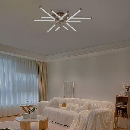 LED Ściemnialny żyrandol natynkowy LED/90W/230V 3000-6500K + pilot zdalnego sterowania