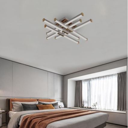 LED Ściemnialny żyrandol natynkowy LED/90W/230V 3000-6500K + pilot zdalnego sterowania