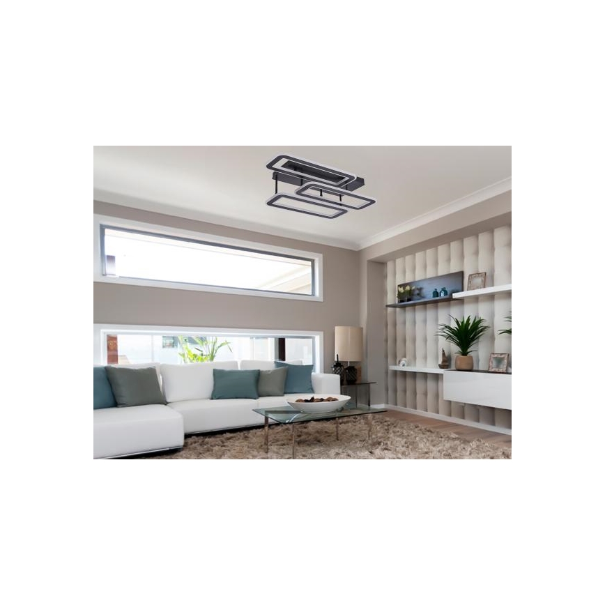 LED Ściemnialny żyrandol natynkowy LED/90W/230V 3000-6500K + zdalne sterowanie