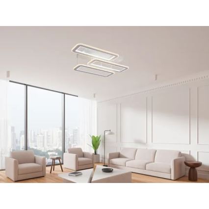 LED Ściemnialny żyrandol natynkowy LED/90W/230V 3000-6500K + zdalne sterowanie