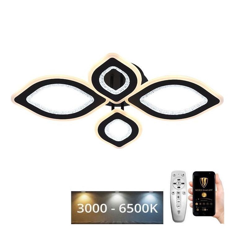 LED Ściemnialny żyrandol natynkowy LED/95W/230V 3000-6500K + pilot zdalnego sterowania