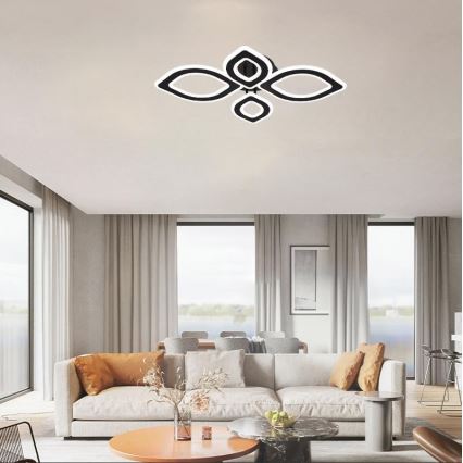 LED Ściemnialny żyrandol natynkowy LED/95W/230V 3000-6500K + pilot zdalnego sterowania