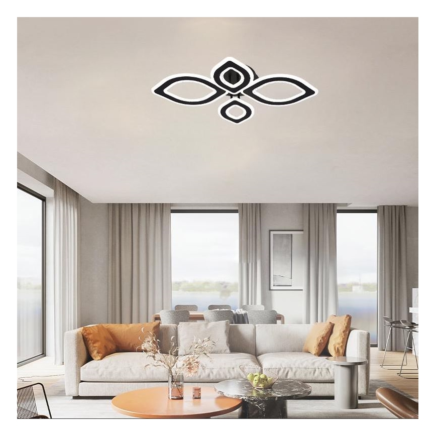 LED Ściemnialny żyrandol natynkowy LED/95W/230V 3000-6500K + pilot zdalnego sterowania