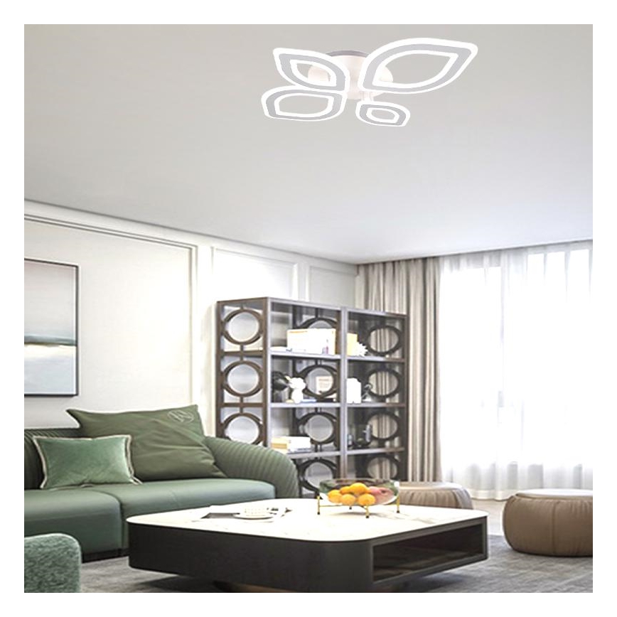 LED Ściemnialny żyrandol natynkowy LED/95W/230V 3000-6500K + pilot zdalnego sterowania
