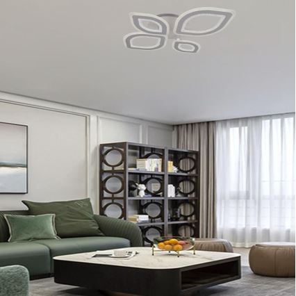 LED Ściemnialny żyrandol natynkowy LED/95W/230V 3000-6500K + pilot zdalnego sterowania