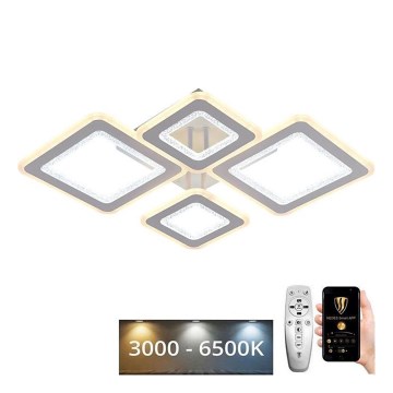 LED Ściemnialny żyrandol natynkowy LED/95W/230V 3000-6500K + pilot zdalnego sterowania