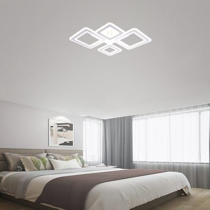 LED Ściemnialny żyrandol natynkowy LED/95W/230V 3000-6500K + pilot zdalnego sterowania