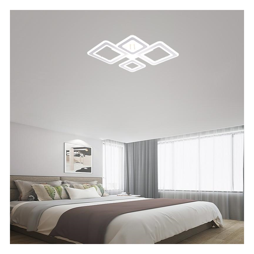 LED Ściemnialny żyrandol natynkowy LED/95W/230V 3000-6500K + pilot zdalnego sterowania