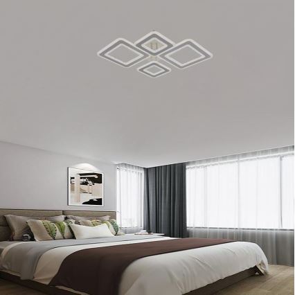 LED Ściemnialny żyrandol natynkowy LED/95W/230V 3000-6500K + pilot zdalnego sterowania
