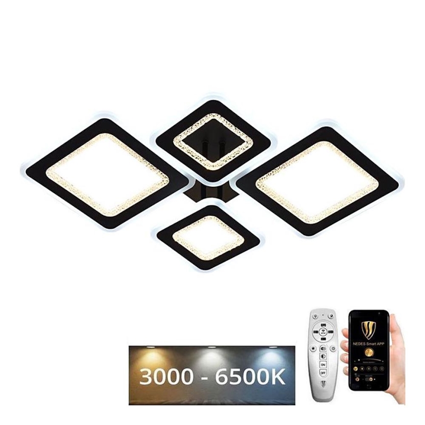 LED Ściemnialny żyrandol natynkowy LED/95W/230V 3000-6500K + pilot zdalnego sterowania