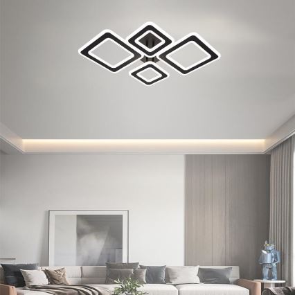 LED Ściemnialny żyrandol natynkowy LED/95W/230V 3000-6500K + pilot zdalnego sterowania