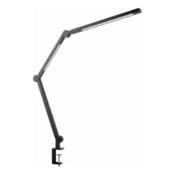 LED ściemniana dotykowa elastyczna lampka biurkowa z klipsem LED/12W/230V 3000/4000/6000K czarna