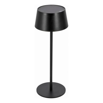 LED Ściemniana dotykowa lampa solarna LED/3W/5V USB 1800 mAh IP44 czarna