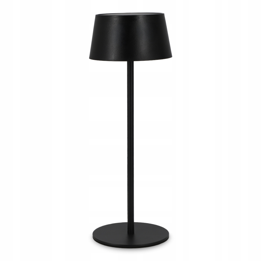 LED Ściemniana dotykowa lampa solarna LED/3W/5V USB 1800 mAh IP44 czarna
