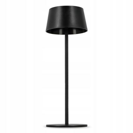 LED Ściemniana dotykowa lampa solarna LED/3W/5V USB 1800 mAh IP44 czarna