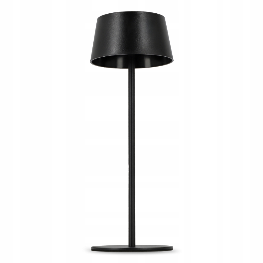LED Ściemniana dotykowa lampa solarna LED/3W/5V USB 1800 mAh IP44 czarna
