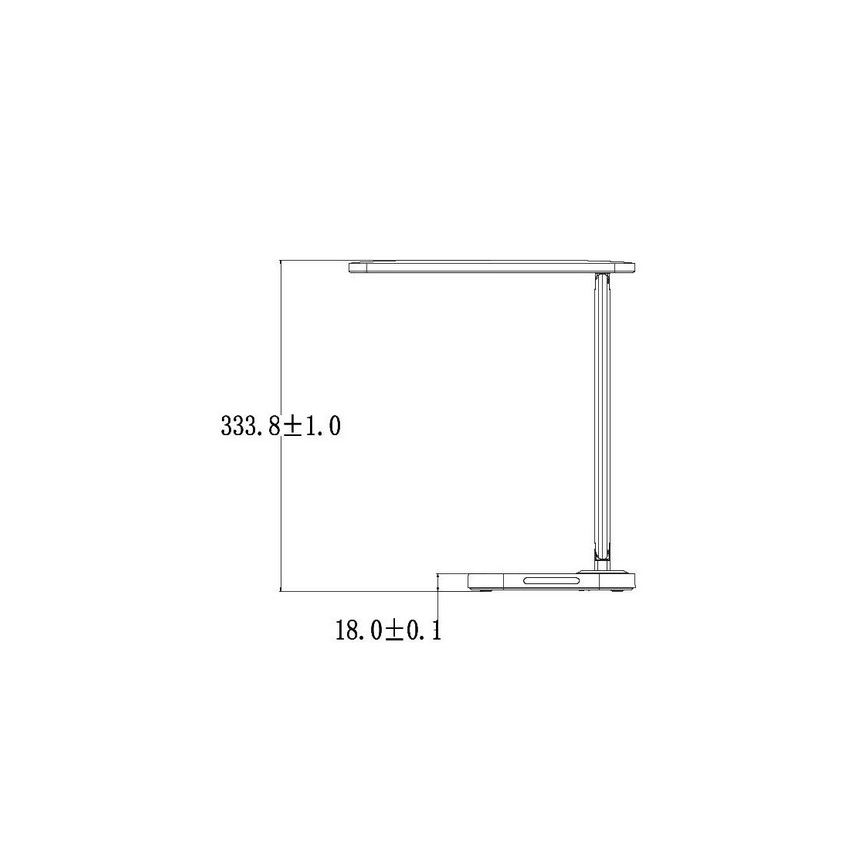 LED Ściemniana dotykowa lampa stołowa ze złączem USB KIARA LED/7W/230V biała