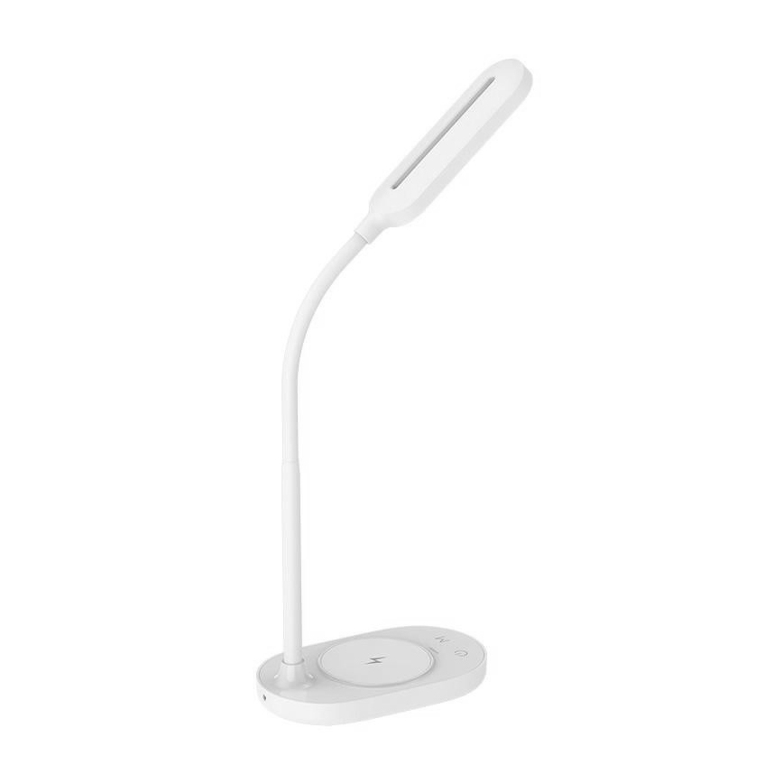 LED Ściemniana lampa dotykowa z ładowaniem bezprzewodowym OCTAVIA LED/7W/230V biała