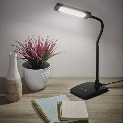 LED Ściemniana lampa stołowa EDDY LED/6W/230V 3000/4500/6800K czarna