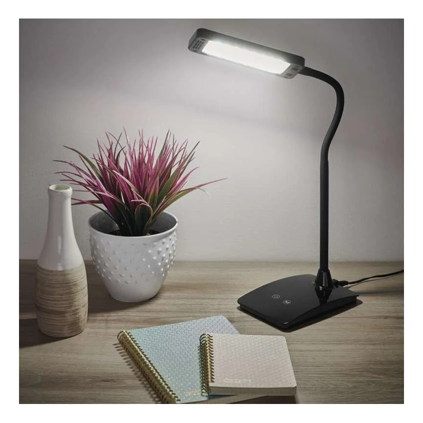 LED Ściemniana lampa stołowa EDDY LED/6W/230V 3000/4500/6800K czarna